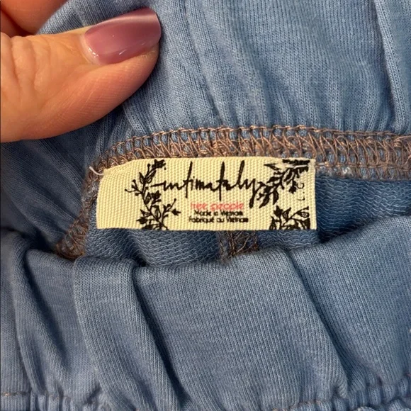 Free People Intimately Don’t Wait Up Longe Pants in Harbor Combo, size L - Picture 7 of 12